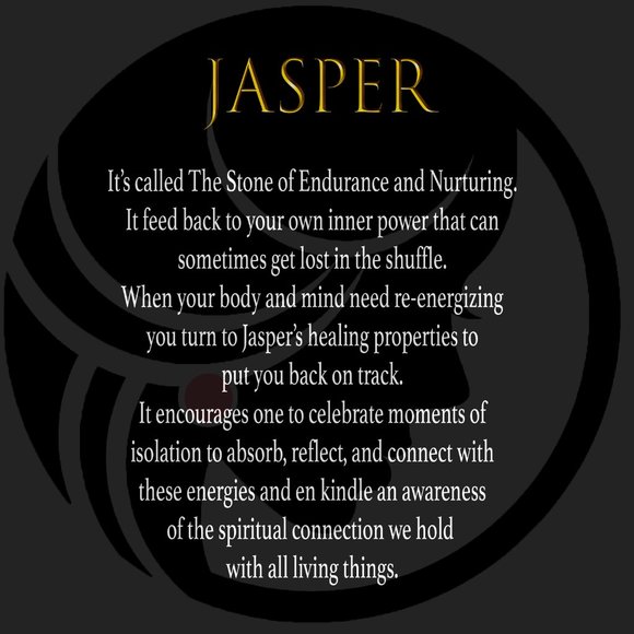 Genuine Jasper with gold link chain. - Picture 2 of 4